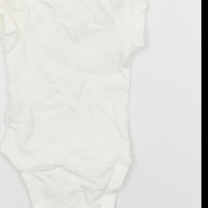 George Baby White  Cotton Babygrow One-Piece Size 0-3 Months