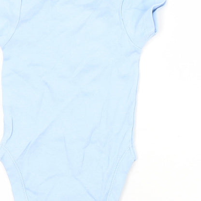 George Baby Blue  Cotton Babygrow One-Piece Size 0-3 Months   - LADYBUG