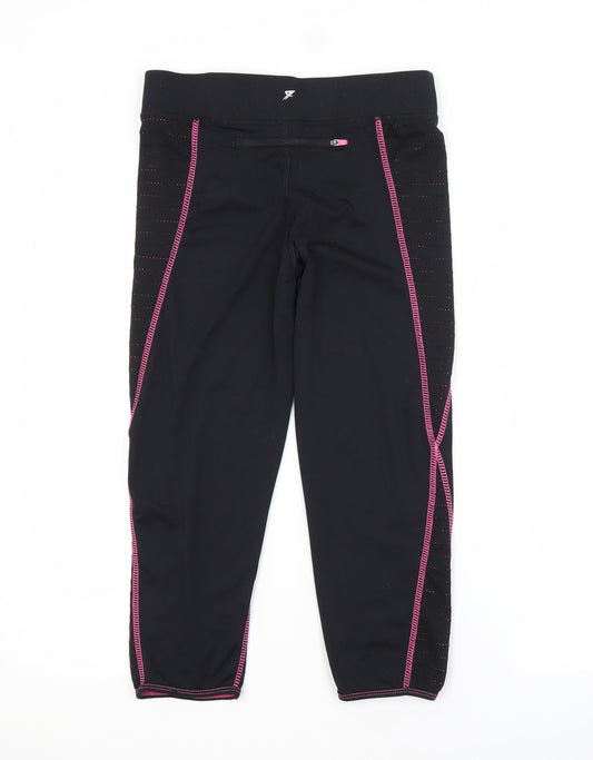Atmosphere Womens Black  Polyester Compression Leggings Size 6 L18 in Regular