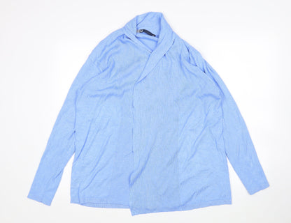 Womens UK Size L EWM Blue Cardigan Jumper