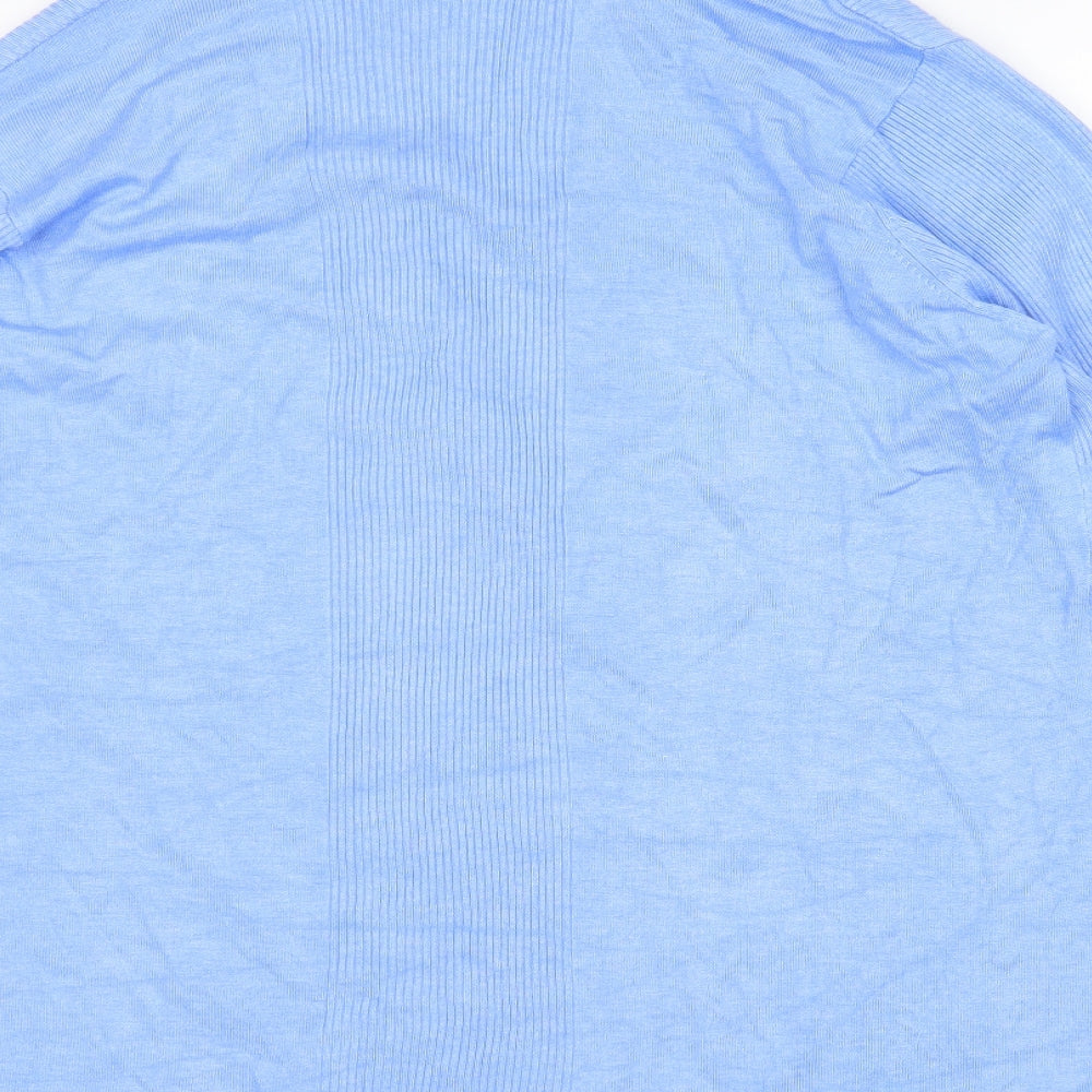 Womens UK Size L EWM Blue Cardigan Jumper
