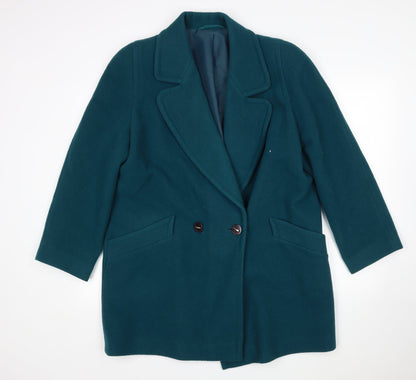 C&A  Womens Green   Overcoat Coat Size 14