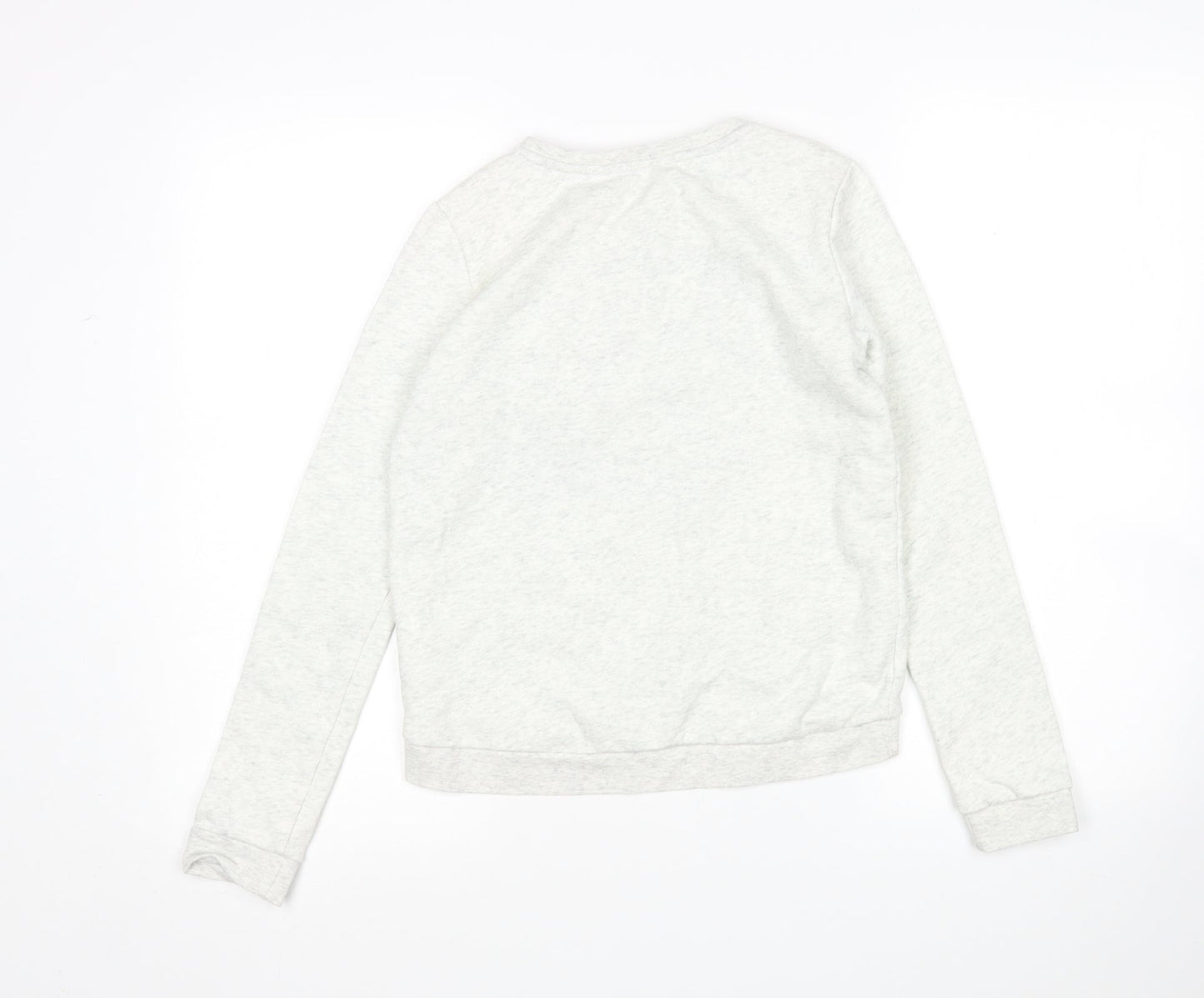 H&M Girls Grey  Cotton Pullover Sweatshirt Size 11-12 Years   - Unicorn
