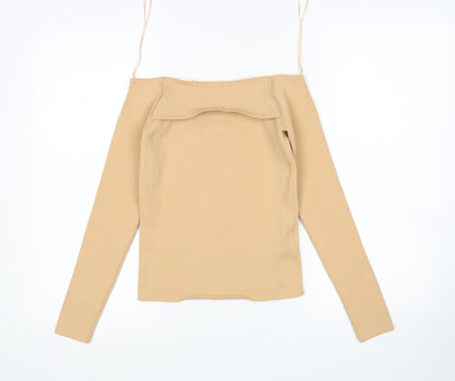 Womens UK Size 10 River Island Beige Pullover Jumper