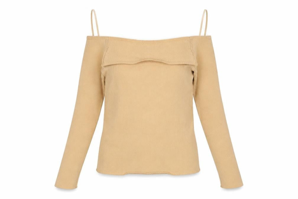 Womens UK Size 10 River Island Beige Pullover Jumper