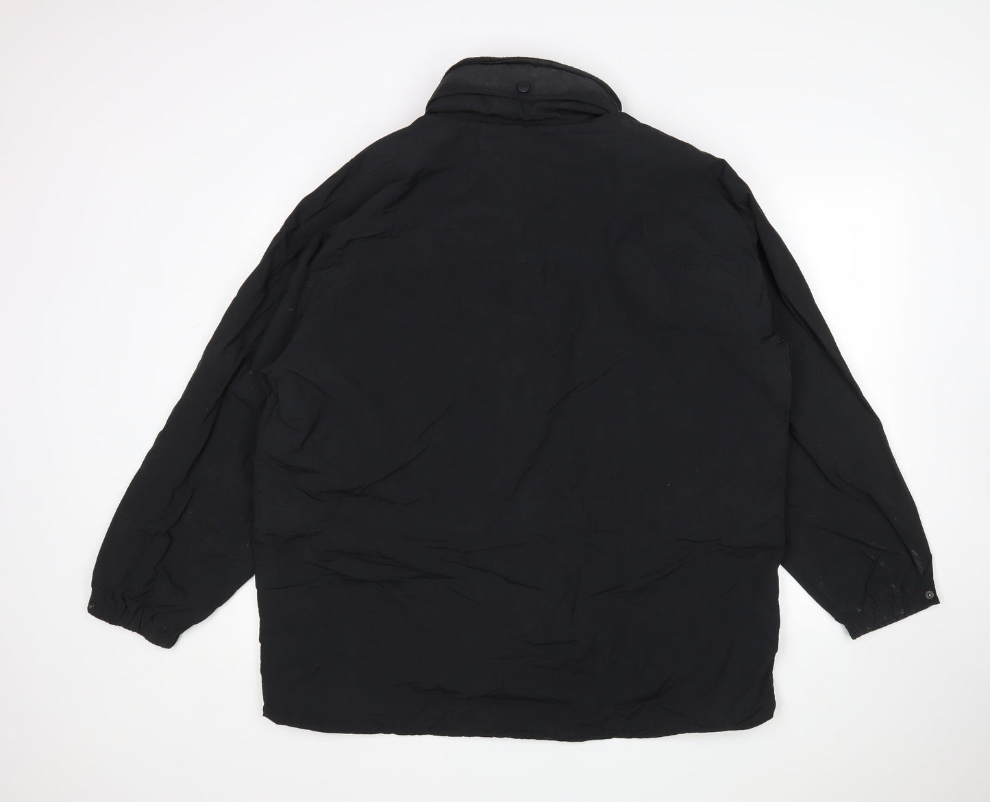 Eddie Bauer Womens Black   Rain Coat Coat Size XL