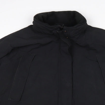 Eddie Bauer Womens Black   Rain Coat Coat Size XL