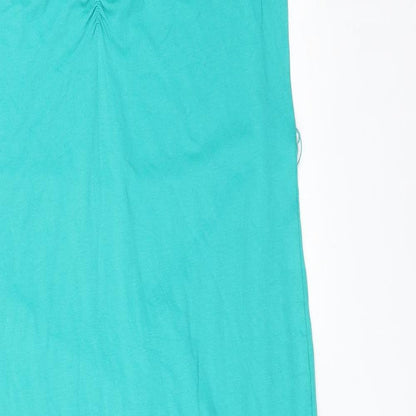 M&S Womens Green  Viscose Maxi  Size 8 V-Neck