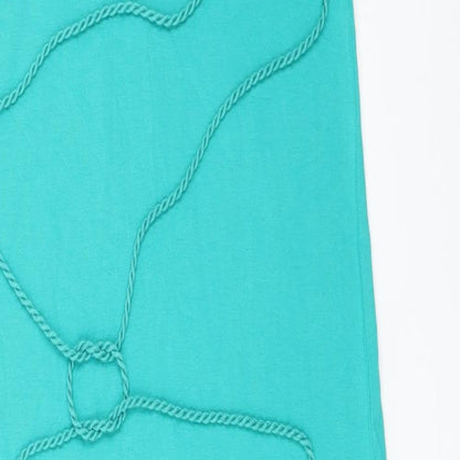 M&S Womens Green  Viscose Maxi  Size 8 V-Neck