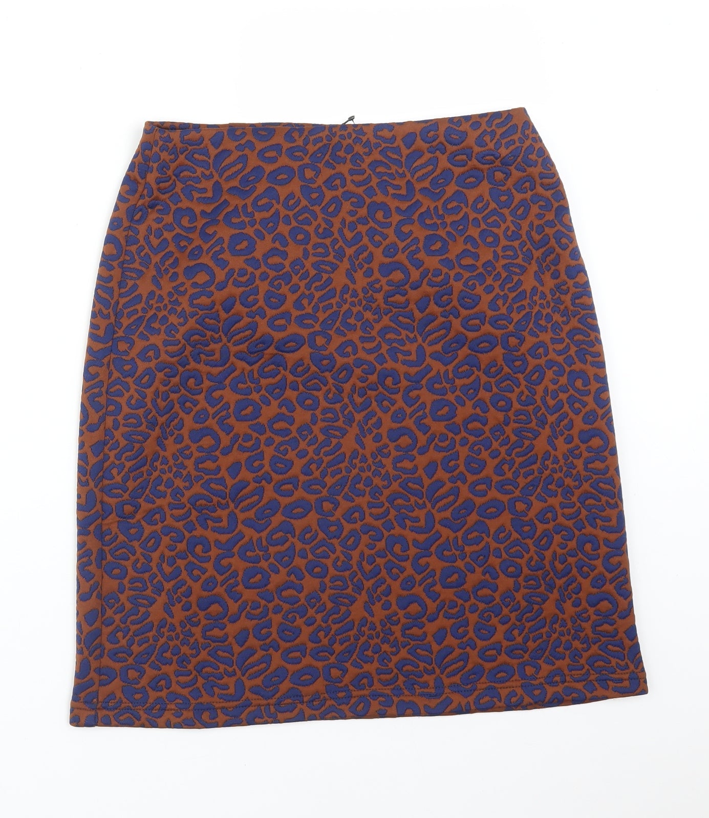 M&S Womens Multicoloured Animal Print Polyester Straight & Pencil Skirt Size 8