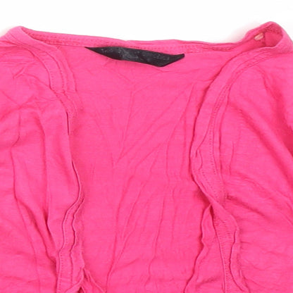 Matalan Girls Pink   Viscose Cardigan Jumper Size 3 Years