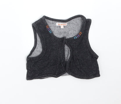 Blue Zoo Boys Black   Jacket Waistcoat Size 2-3 Years