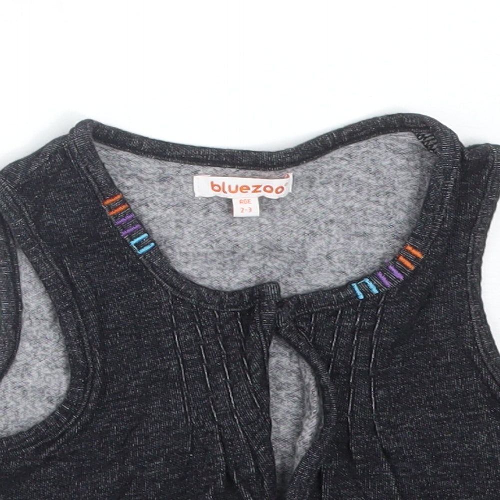Blue Zoo Boys Black   Jacket Waistcoat Size 2-3 Years