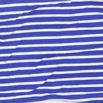 Blue Zoo Boys Multicoloured Striped Cotton Basic T-Shirt Size 0-3 Months Round Neck  - FIRE ENGINE