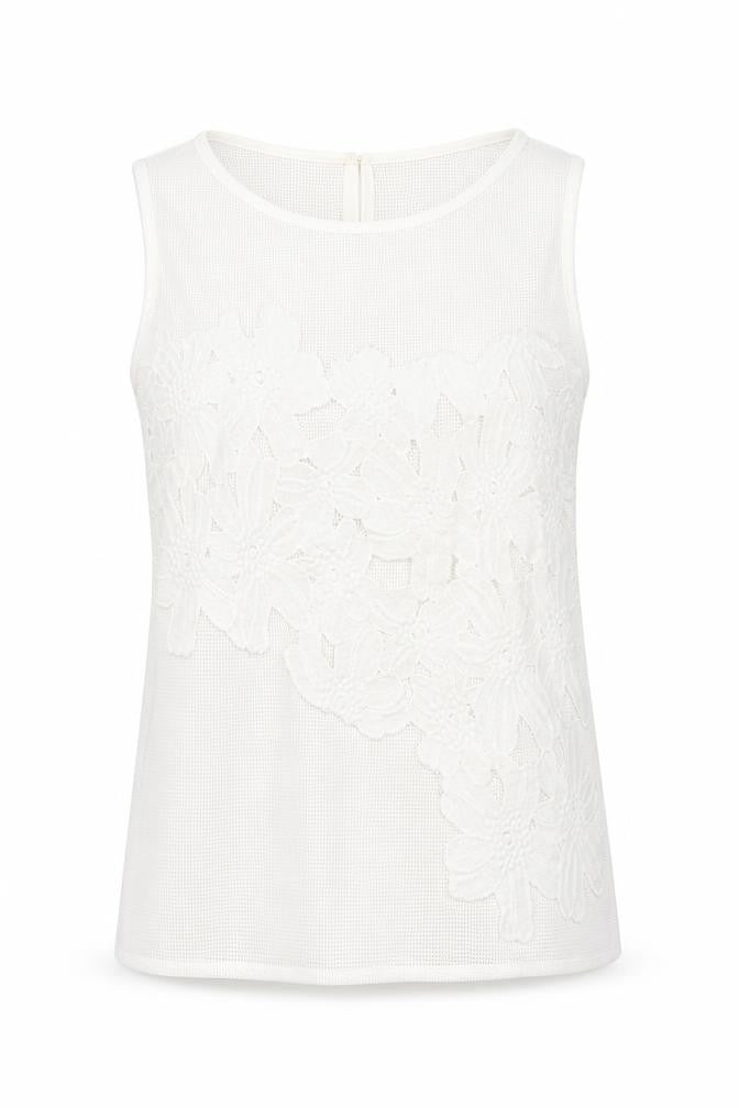 Womens UK Size 8 Soon White Basic T-Shirt