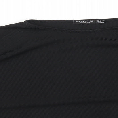 Nasty Gal Womens Black  Polyester Pullover Sweatshirt Size 12