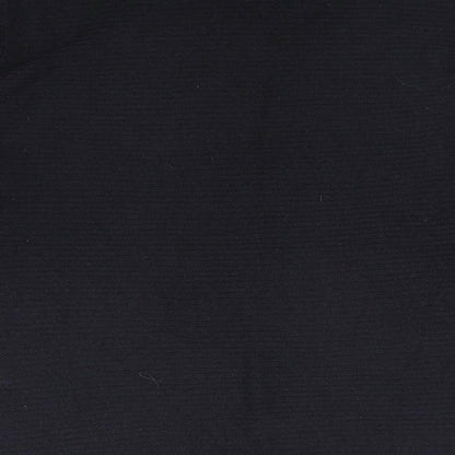 VERO MODA Womens Blue Striped Acrylic Basic T-Shirt Size M Mock Neck