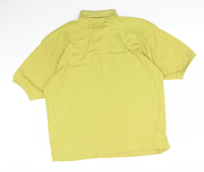 Mainstream Mens Green  Cotton  Polo Size XL Collared