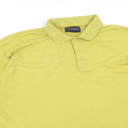 Mainstream Mens Green  Cotton  Polo Size XL Collared