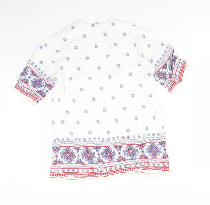TU Girls Multicoloured  Floral Viscose Cardigan Jumper Size 10 Years