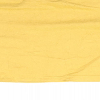 New Look Girls Yellow  Cotton Pullover Sweatshirt Size 12-13 Years