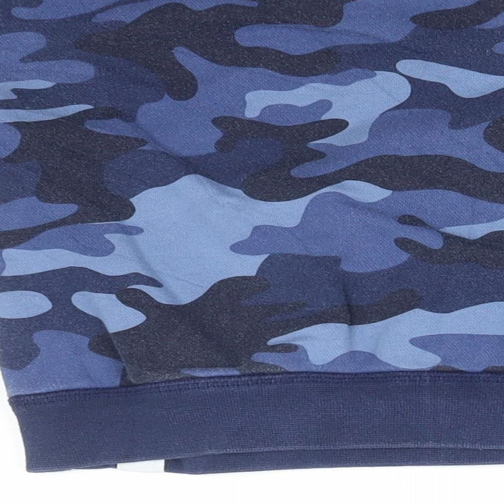 Gap Boys Blue Camouflage Cotton Pullover Jumper Size 18-24 Months