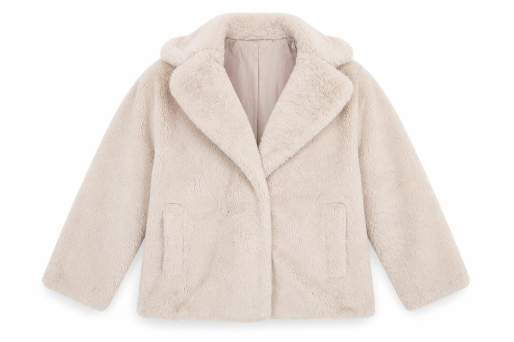 Womens UK Size 16 New Look Grey Overcoat