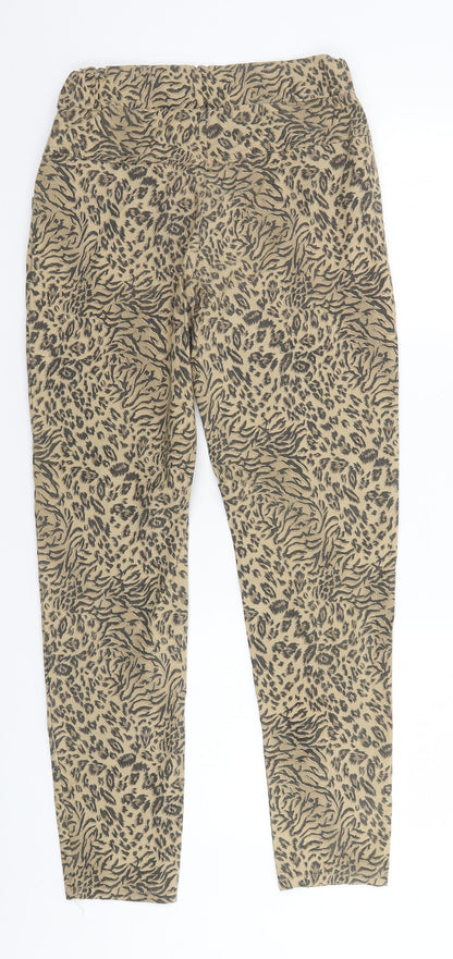 Womens UK Size 10 Preworn Regular Fit Sweatpants Brown Trousers