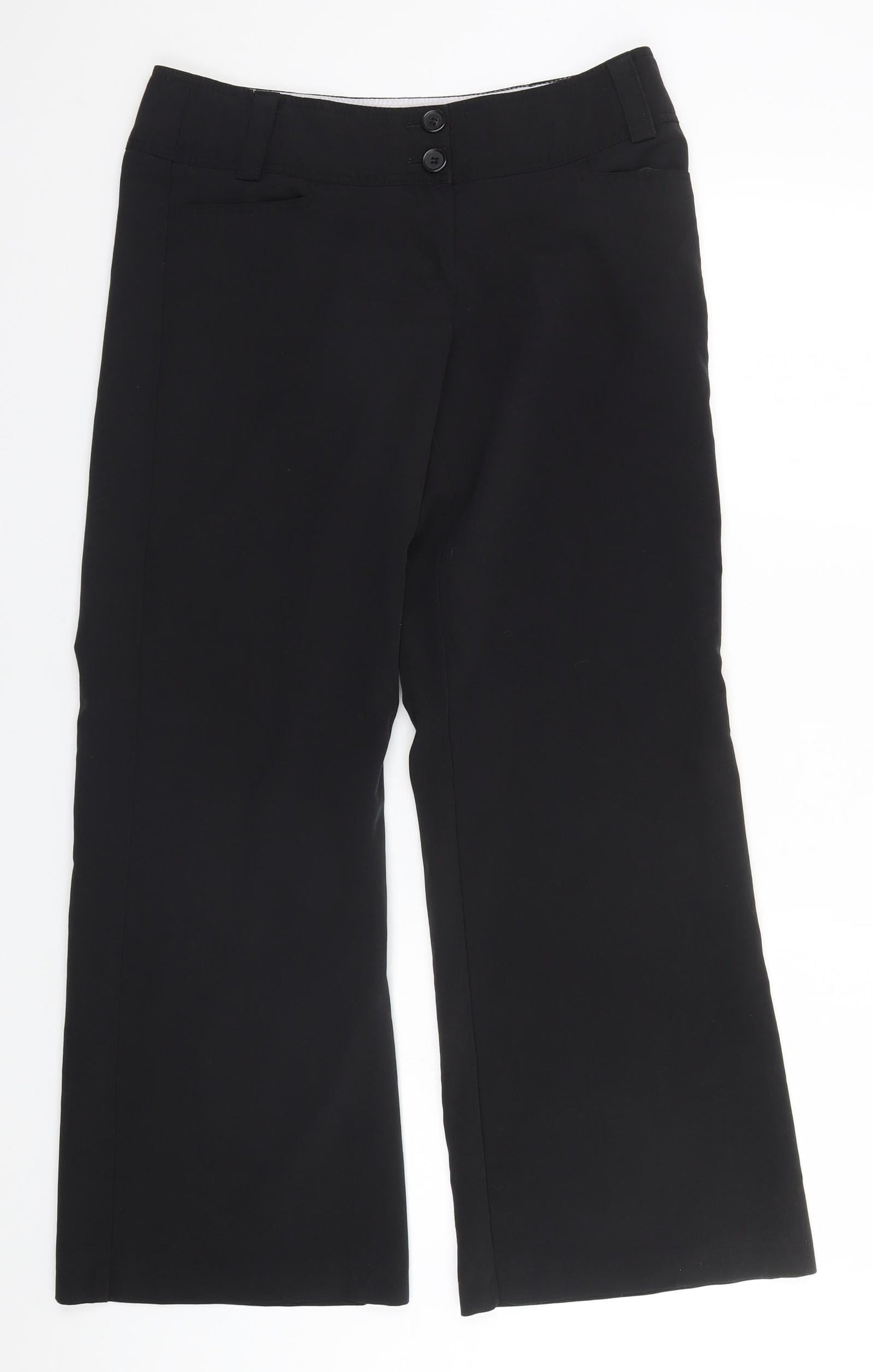 Womens UK Size 12 New Look Regular Fit  Black Trousers