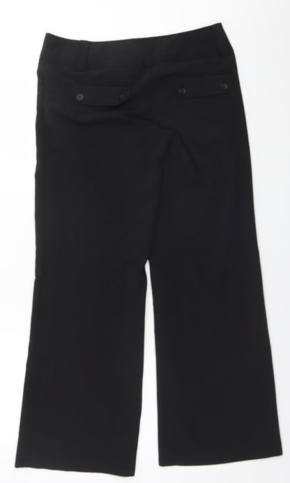 Womens UK Size 12 New Look Regular Fit  Black Trousers