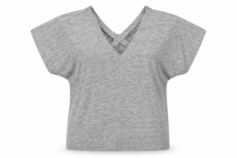 Womens UK Size 12 Matalan Grey Basic T-Shirt