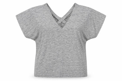 Womens UK Size 12 Matalan Grey Basic T-Shirt