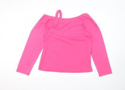 Womens UK Size M Sheilay Pink Basic T-Shirt