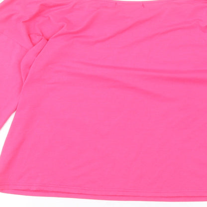 Womens UK Size M Sheilay Pink Basic T-Shirt