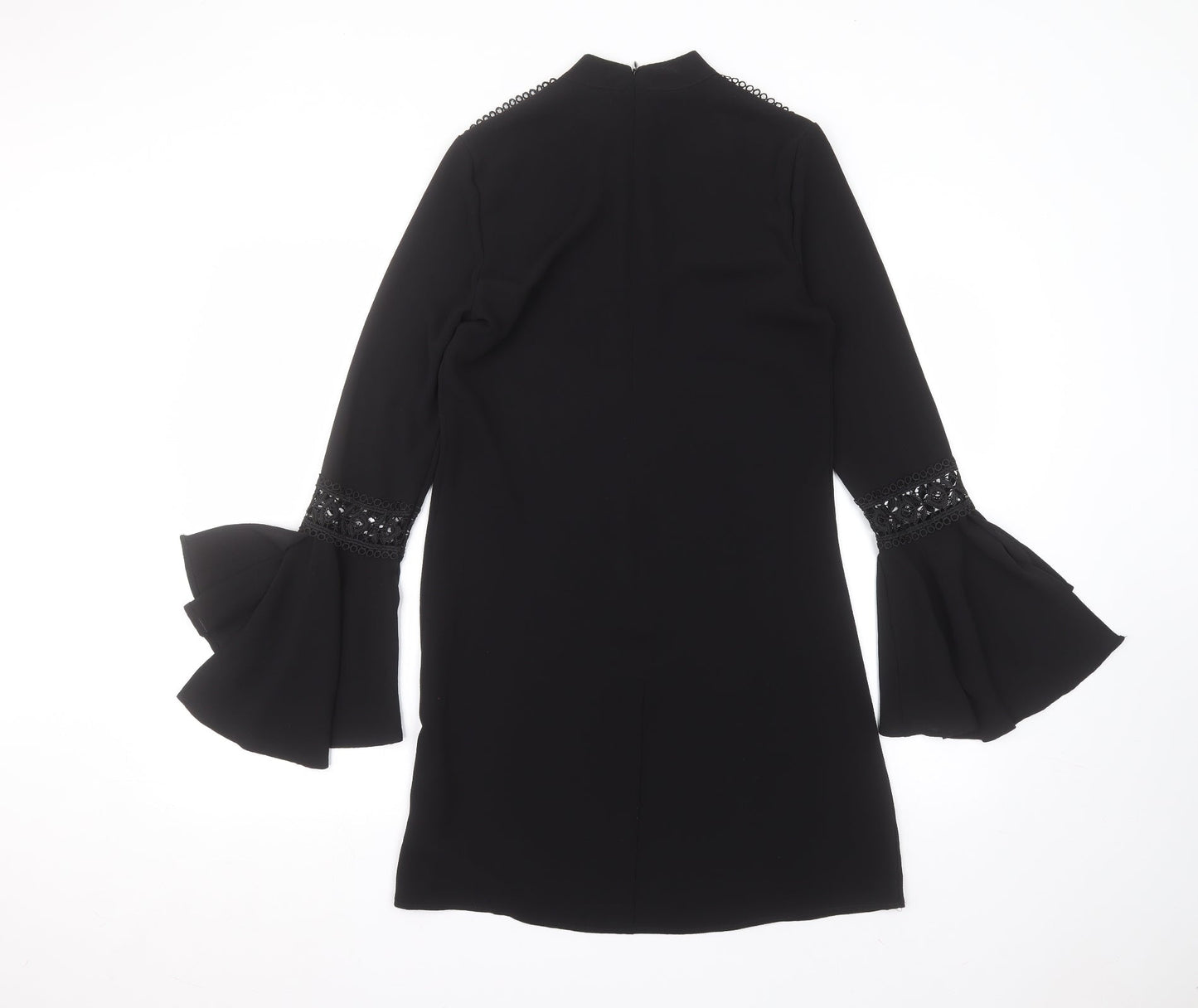 Primark Womens Black  Polyester Basic Blouse Size 6 Round Neck