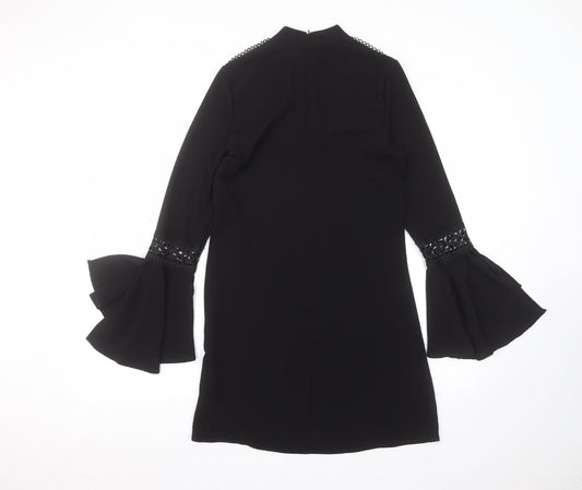 Primark Womens Black  Polyester Basic Blouse Size 6 Round Neck