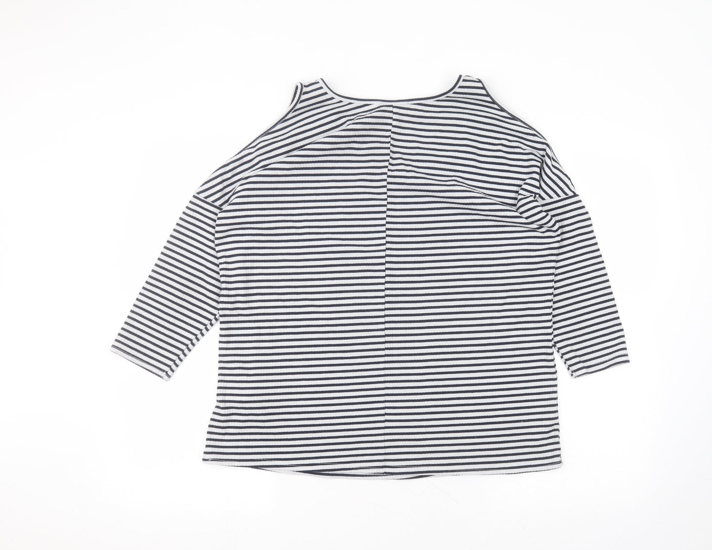 Womens UK Size 12 New Look White Basic T-Shirt