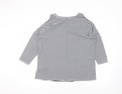 Womens UK Size 12 New Look White Basic T-Shirt