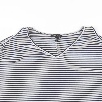 Womens UK Size 12 New Look White Basic T-Shirt