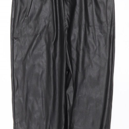 Womens UK Size 12 PRETTYLITTLETHING Regular Fit  Black Trousers