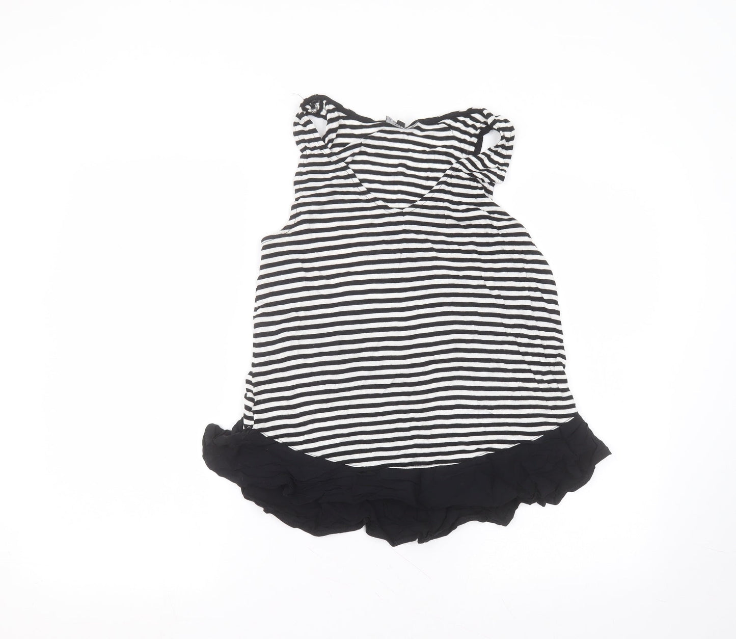 Womens UK Size 8 Warehouse Black Basic Blouse