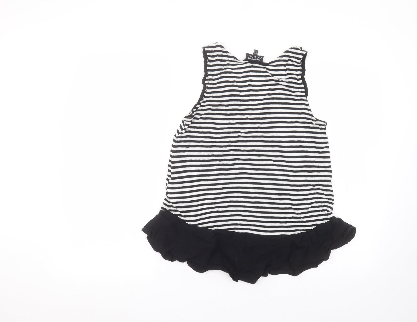 Womens UK Size 8 Warehouse Black Basic Blouse