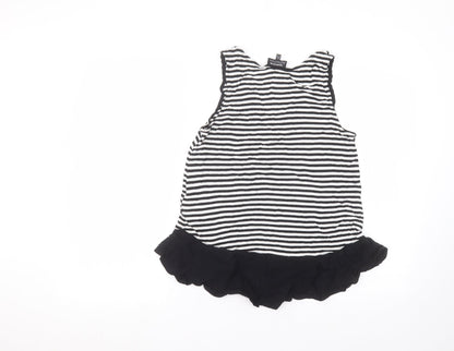 Womens UK Size 8 Warehouse Black Basic Blouse