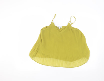 Womens UK Size 8 Topshop Green Basic Blouse