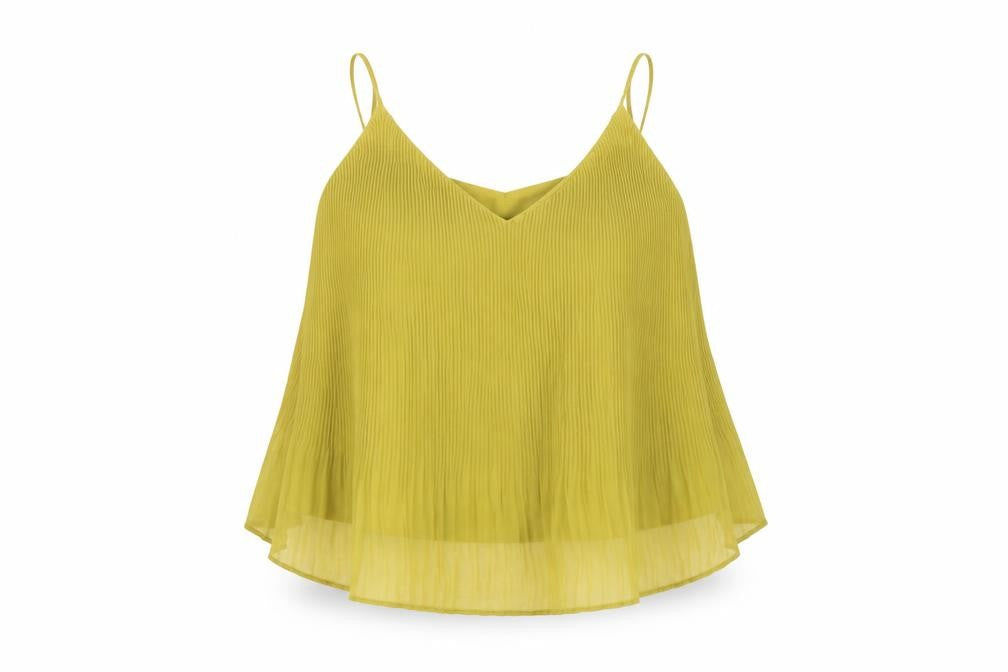 Womens UK Size 8 Topshop Green Basic Blouse
