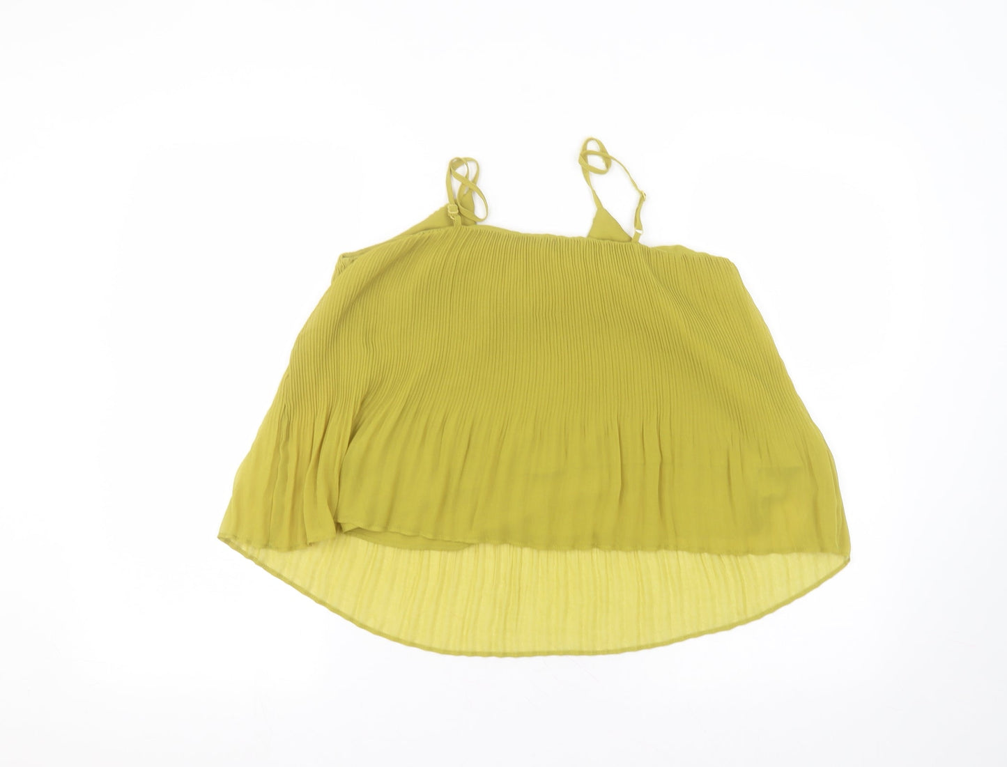 Womens UK Size 8 Topshop Green Basic Blouse