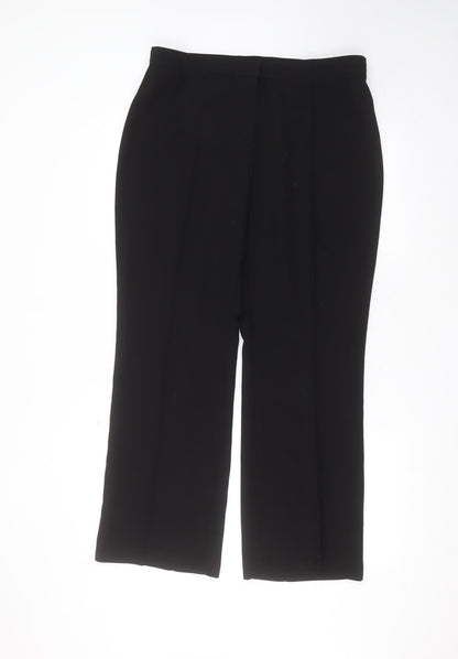 Womens UK Size 14 Busy Regular Fit  Black Trousers