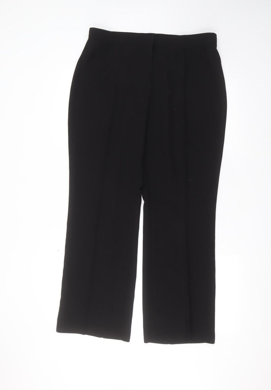 Womens UK Size 14 Busy Regular Fit  Black Trousers