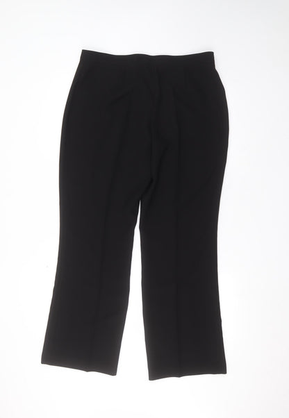 Womens UK Size 14 Busy Regular Fit  Black Trousers