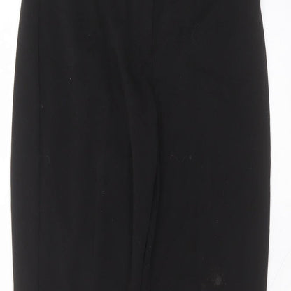 Womens UK Size 14 Artigiano Regular Fit  Black Trousers